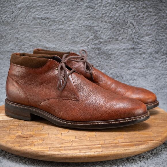 Cole Haan Men's Size 9.5 M- Brown Leather Watson Chukka ll Mahogany - C26151 - Picture 1 of 6